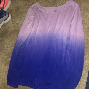 Girls Ombré Long Sleeve Tee